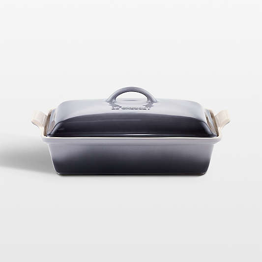 Le Creuset ® Heritage 4-Qt. Oyster Rectangular Casserole Dish with Lid