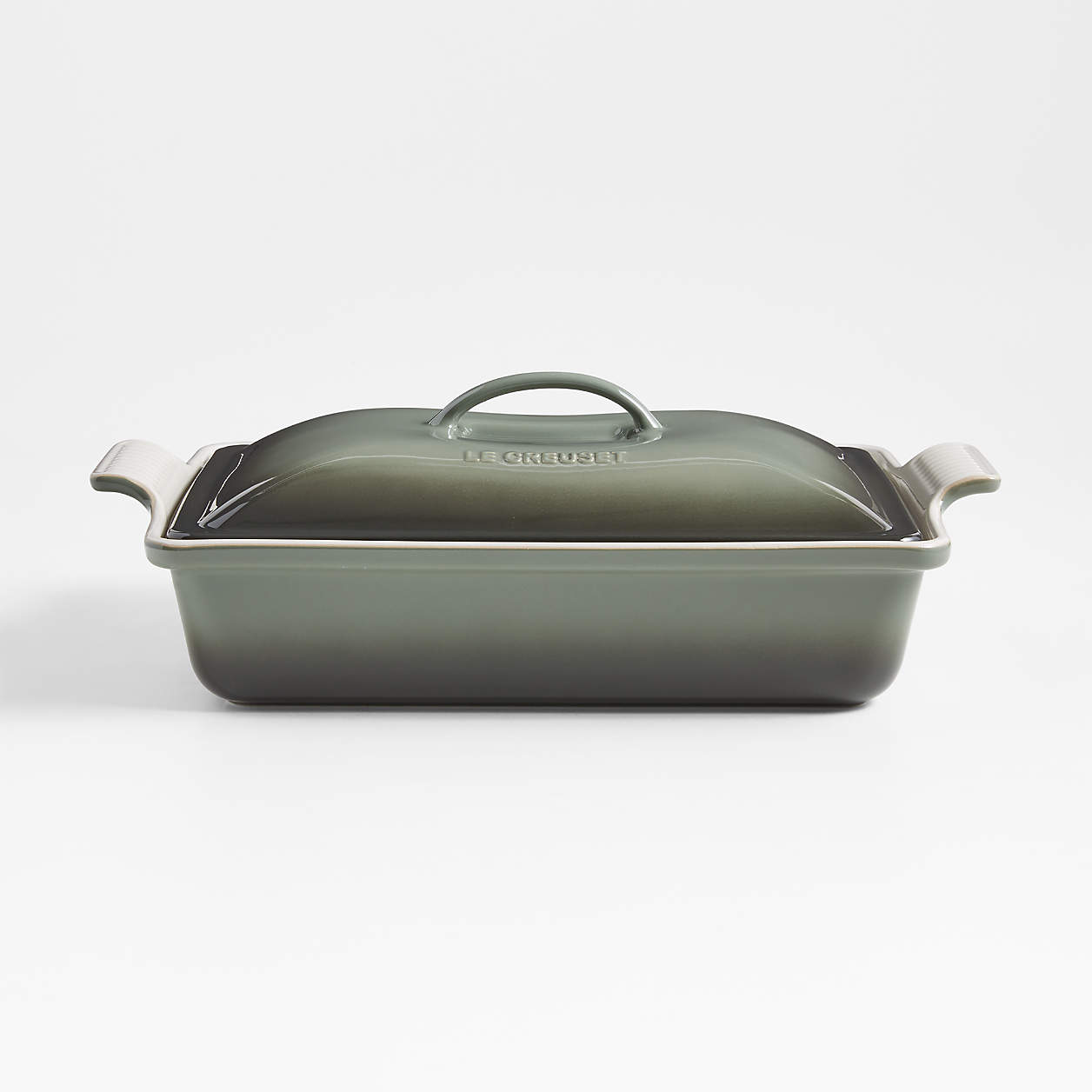 Le Creuset ® Heritage Rectangular White Ceramic Baking Dish with Lid