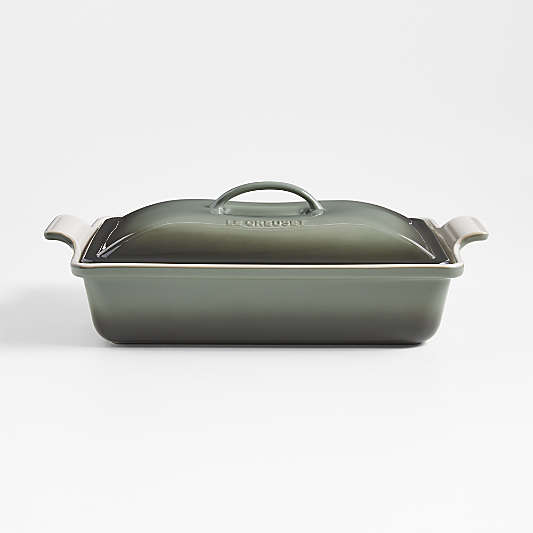 Le Creuset ® Heritage 4-Qt. Thyme Rectangular Casserole Dish with Lid