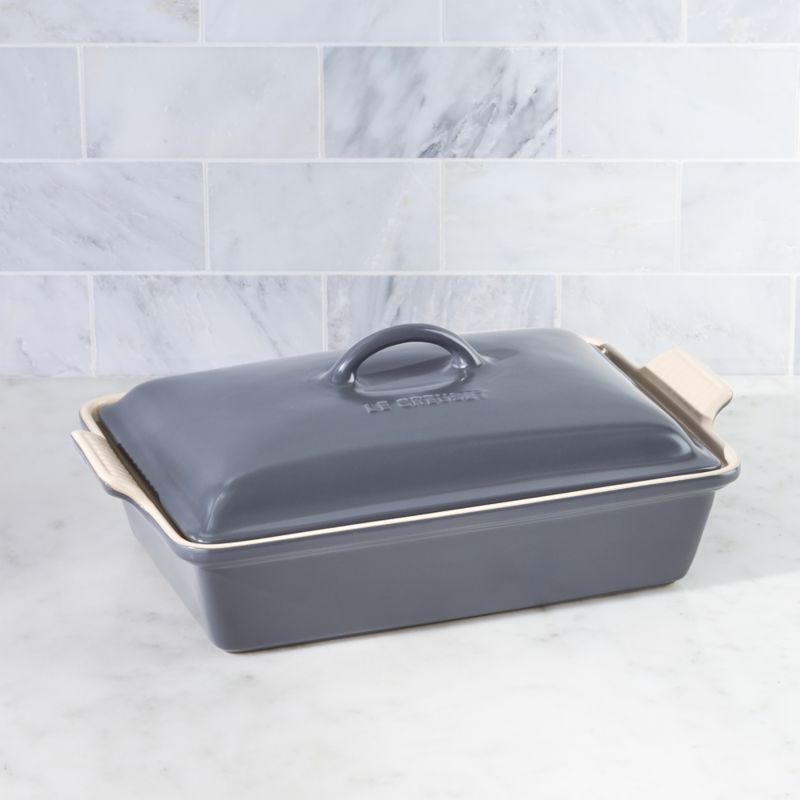 Le Creuset ® Heritage Covered Rectangle Graphite Grey Baking Dish - image 0 of 7