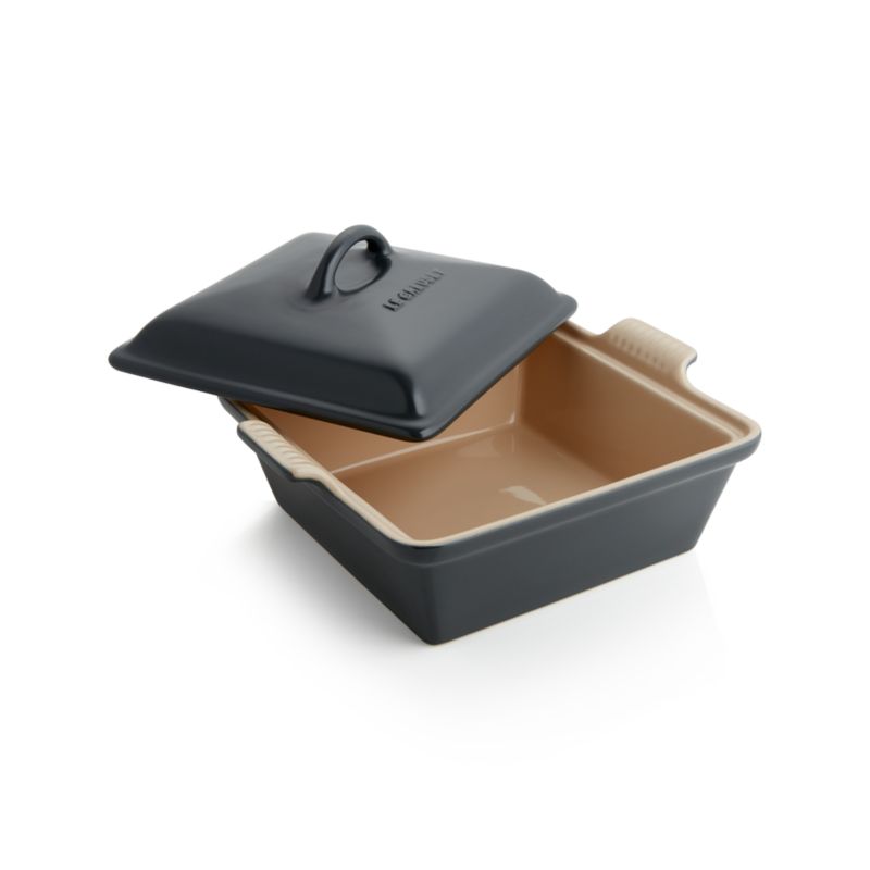 Le Creuset ® Heritage Rectangular Graphite Grey Ceramic Baking Dish with Lid - image 3 of 6