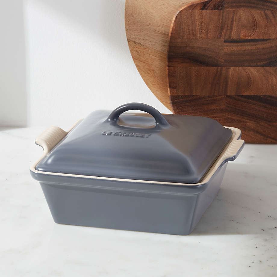 Le Creuset Heritage Covered Square Graphite Grey Baking Dish + Reviews