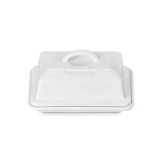 Le Creuset ® Heritage White European Ceramic Butter Dish