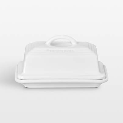 Le Creuset ® Heritage White European Ceramic Butter Dish