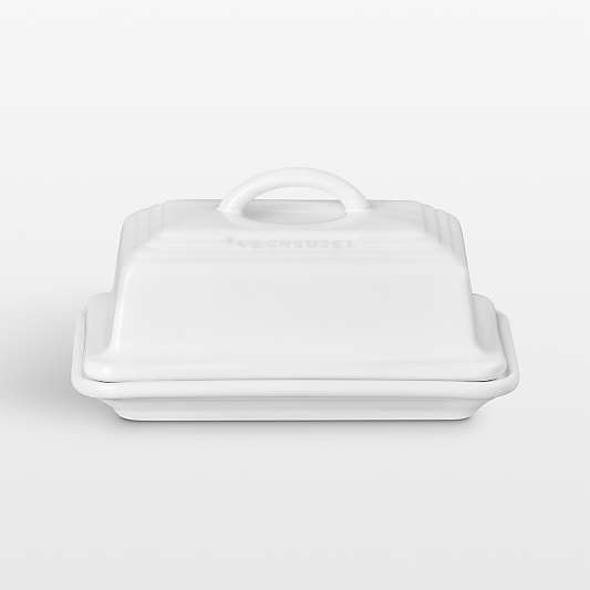 Le Creuset ® Heritage White European Ceramic Butter Dish
