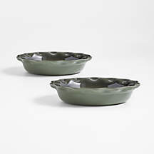Le Creuset Heritage 9" Thyme Pie Dishes, Set of 2 + Reviews | Crate & Barrel