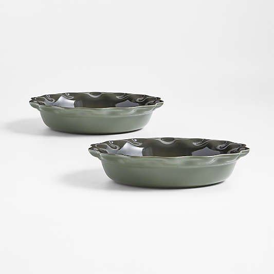 Le Creuset ® Thyme Heritage Pie Dishes, Set of 2