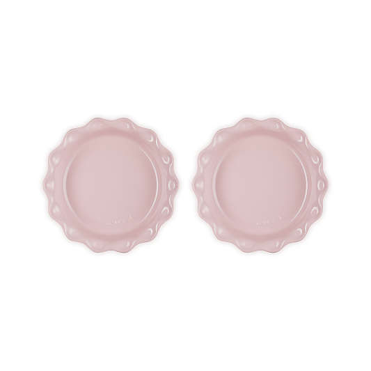 Le Creuset ® Heritage 9" Chiffon Pink Pie Dishes, Set of 2