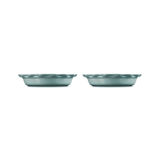Le Creuset ® Heritage 9" Sea Salt Pie Dishes, Set of 2