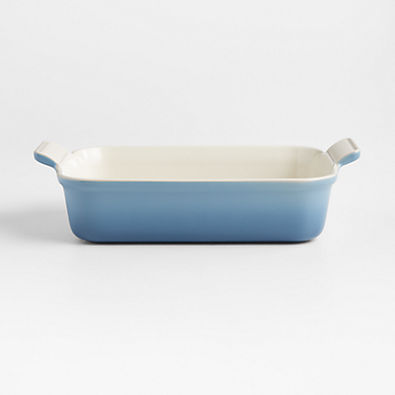 View Le Creuset ® Heritage 2.5-Qt. Chambray Rectangular Baking Dish, 10x7" details