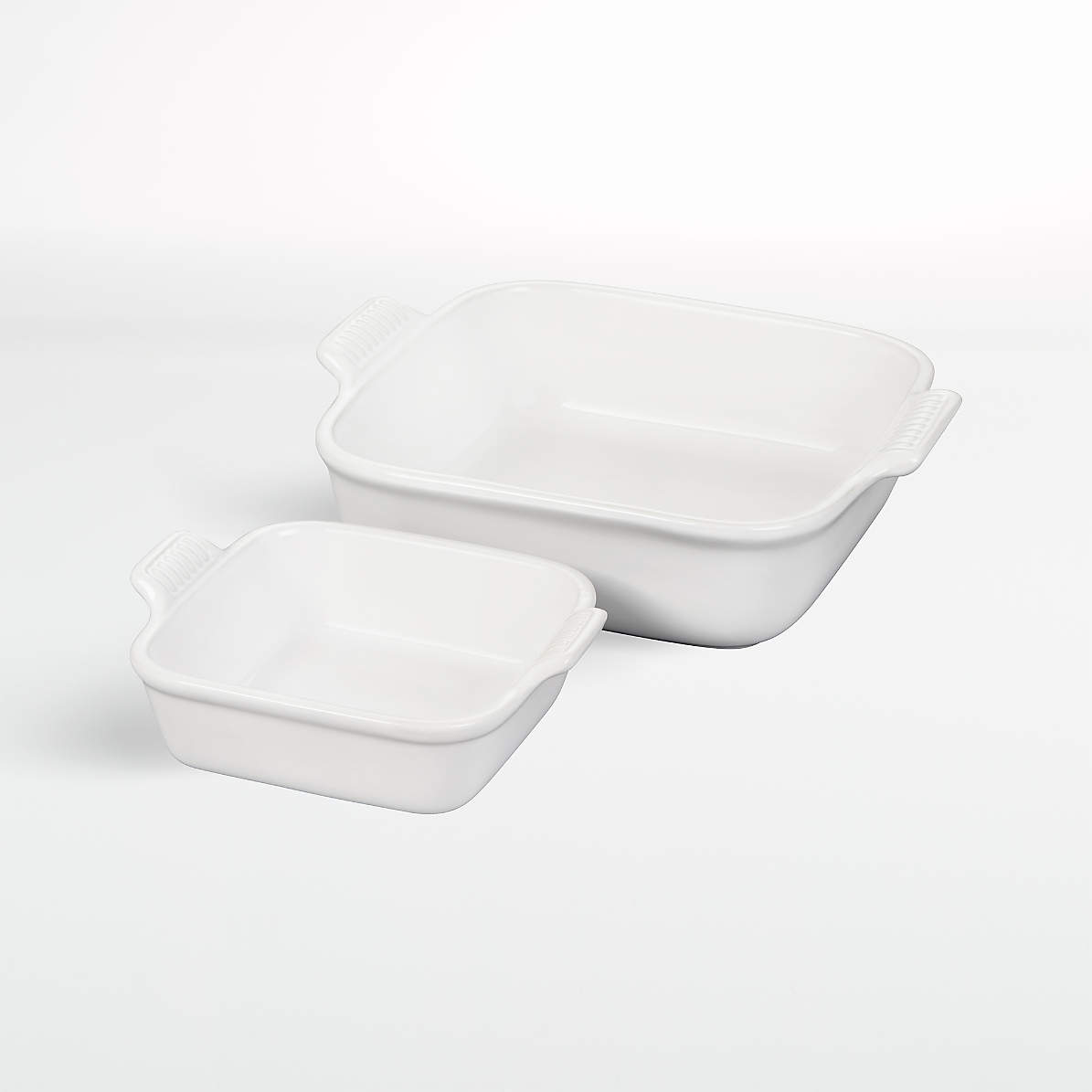 NEW White Le Creuset Stoneware Square 5.5 Inch Baking Dish 5 1/2 20 Ounce