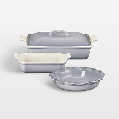 Le Creuset ® Heritage Chateau 4-Piece Rectangular Casserole Dishes and Pie Dish Set