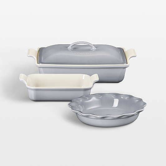 Le Creuset ® Heritage Chateau 4-Piece Rectangular Casserole Dishes and Pie Dish Set