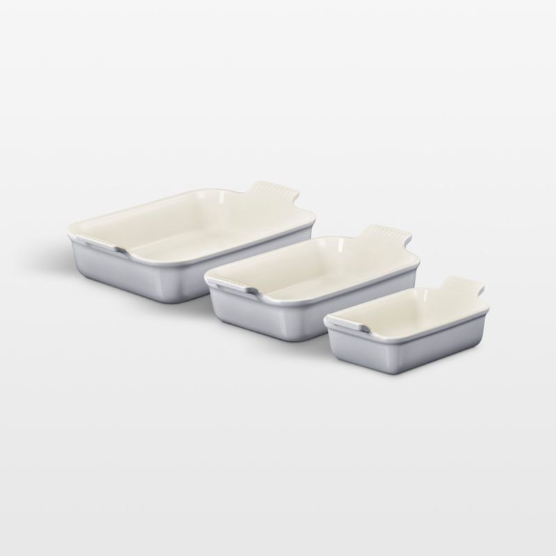Le Creuset ® Heritage Chateau Stoneware 3-Piece Rectangular Baking Dishes Set - image 1 of 5