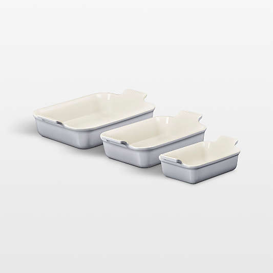 Le Creuset ® Heritage Chateau Stoneware 3-Piece Rectangular Baking Dishes Set