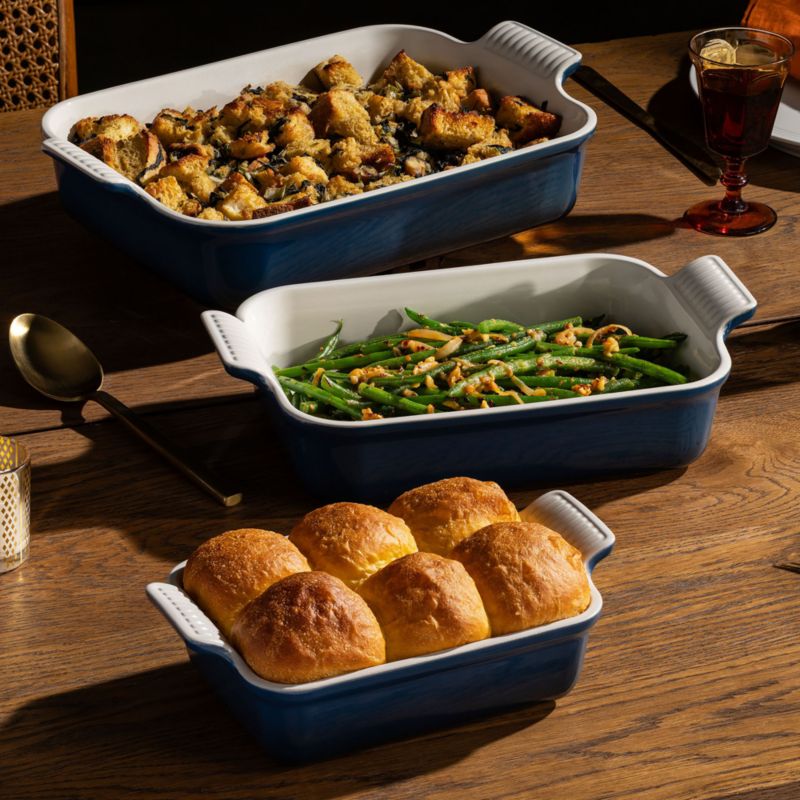 Le Creuset ® Heritage Nuit Stoneware 3-Piece Rectangular Baking Dishes Set - image 1 of 3