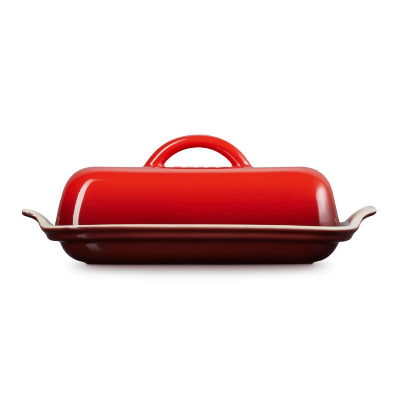 Le Creuset ® Heritage Cerise Ceramic Butter Dish - image 1 of 5