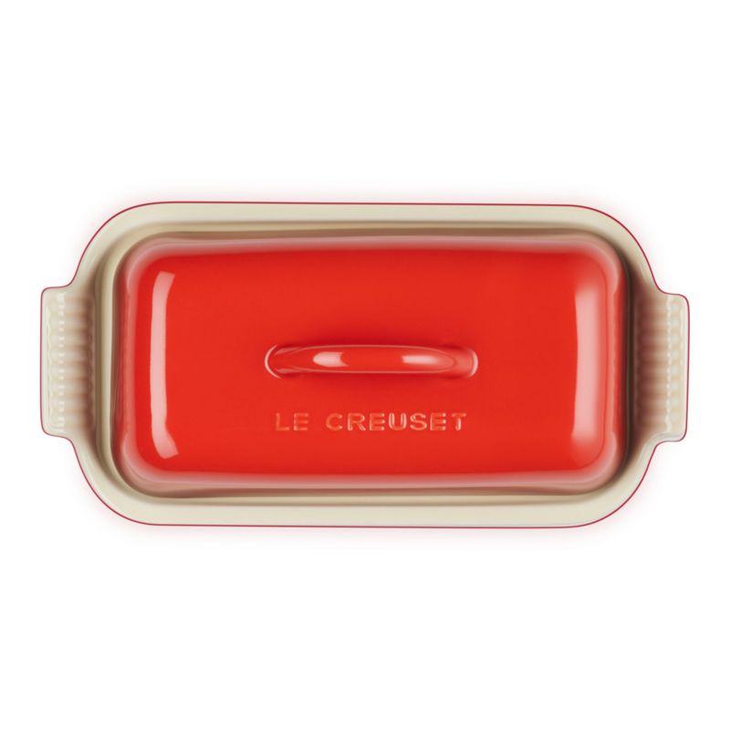 Le Creuset ® Heritage Cerise Ceramic Butter Dish - image 2 of 5
