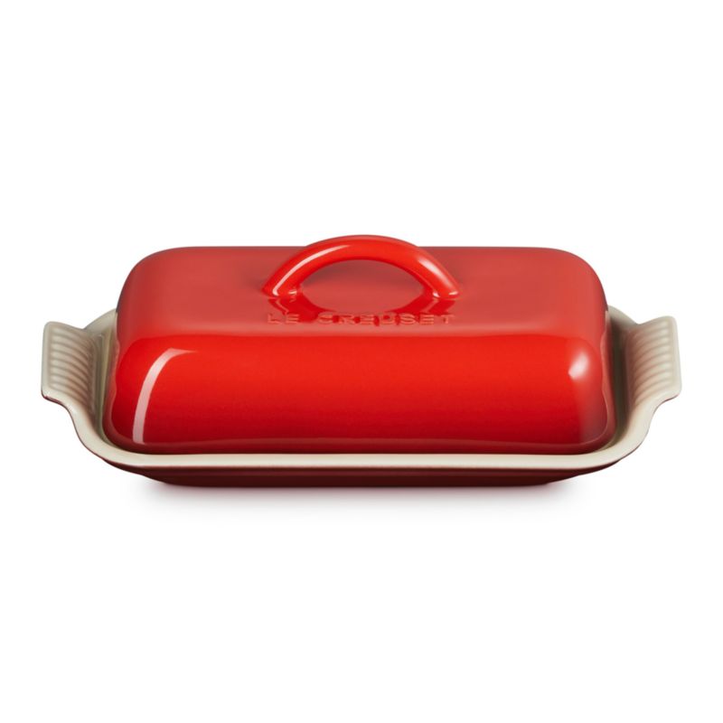Le Creuset ® Heritage Cerise Ceramic Butter Dish - image 4 of 5
