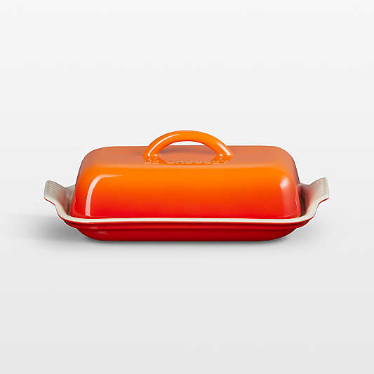 Le Creuset ® Heritage Flame Ceramic Butter Dish