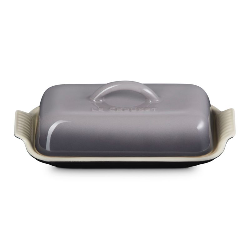 Le Creuset ® Heritage Oyster Ceramic Butter Dish - image 3 of 4