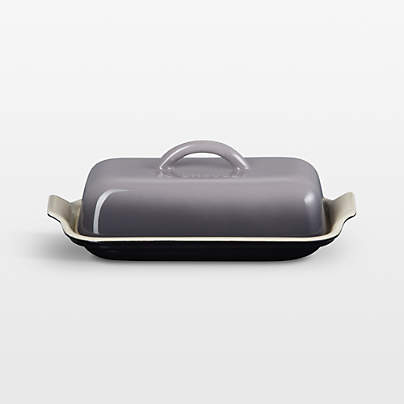Le Creuset ® Heritage Oyster Ceramic Butter Dish