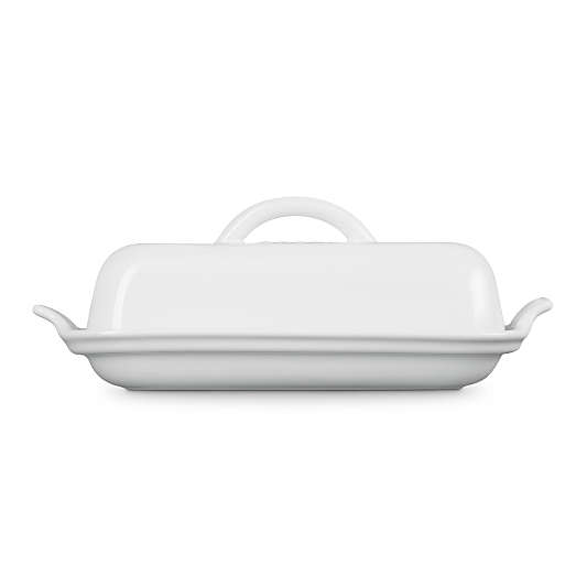Le Creuset ® Heritage White Ceramic Butter Dish