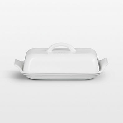 View Le Creuset ® Heritage White Ceramic Butter Dish details
