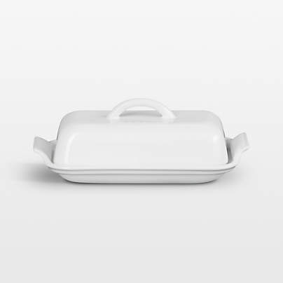 Le Creuset ® Heritage White Ceramic Butter Dish