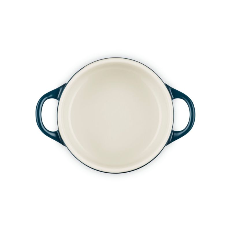 Le Creuset ® 24-Oz. Nuit Tree-Embossed Stoneware Mini Cocotte with Gold Star Knob - image 4 of 6