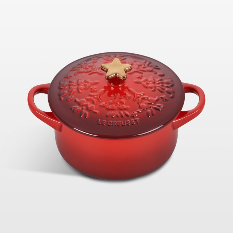 Le Creuset ® Mini Noel Cocotte with Star Knob Cerise - image 0 of 2