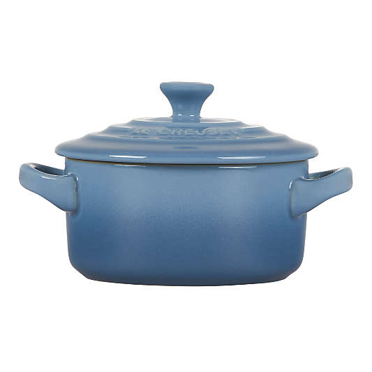 Le Creuset ® 8-Oz. Chambray Blue Stoneware Mini Cocotte