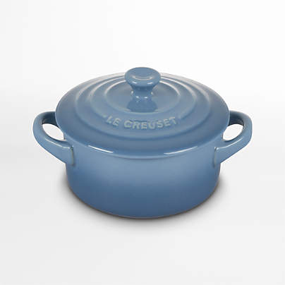 Le Creuset ® 8-Oz. Chambray Blue Stoneware Mini Cocotte