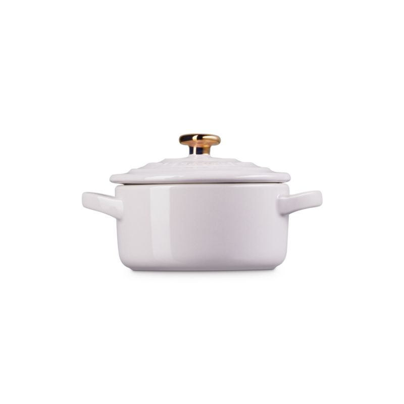 Le Creuset ® 8-oz Shallot Mini Heart Cocotte with Gold Heart Knob - image 3 of 5