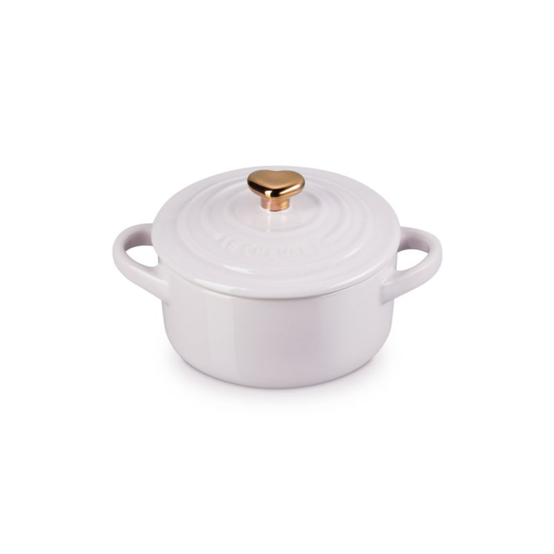 Le Creuset ® 8-oz Shallot Mini Heart Cocotte with Gold Heart Knob - image 2 of 5