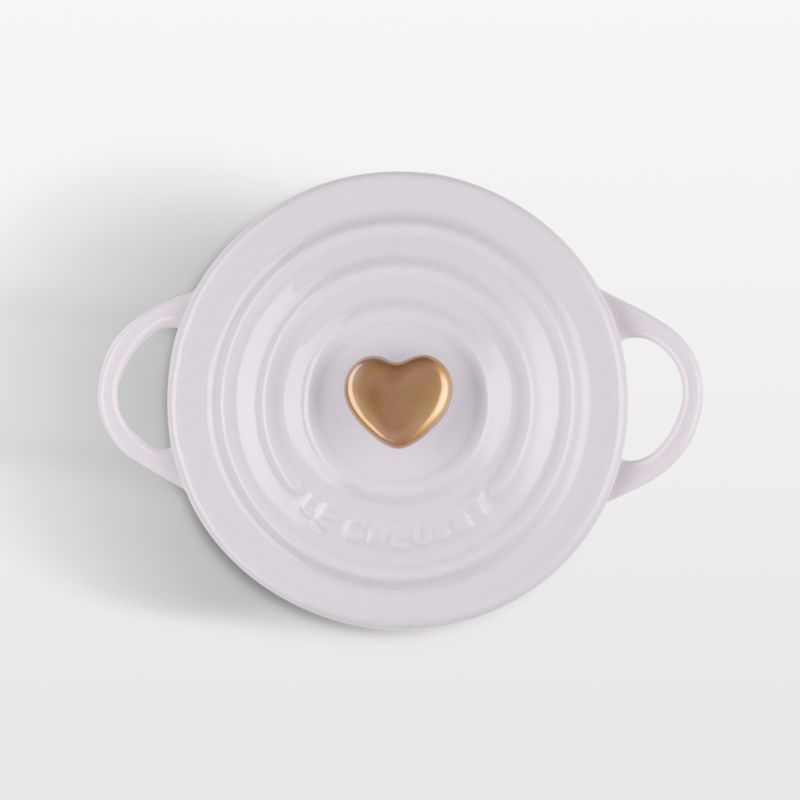 Le Creuset ® 8-oz Shallot Mini Heart Cocotte with Gold Heart Knob - image 0 of 5