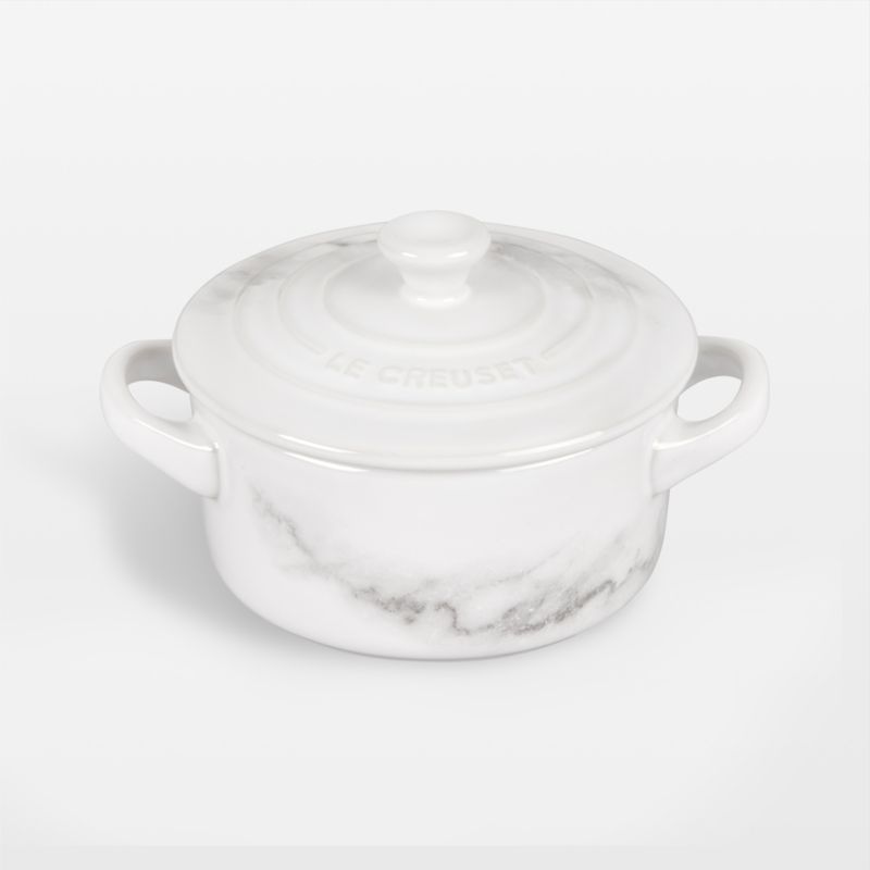 Le Creuset Signature Petite Marble Cocotte, 8 oz.