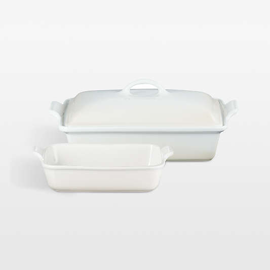 Le Creuset ® Meringue 3-Piece Heritage Rectangular Casserole Dish Set