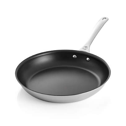 Le Creuset Stainless Steel Non-stick 12.5 Fry Pan with Helper Handle