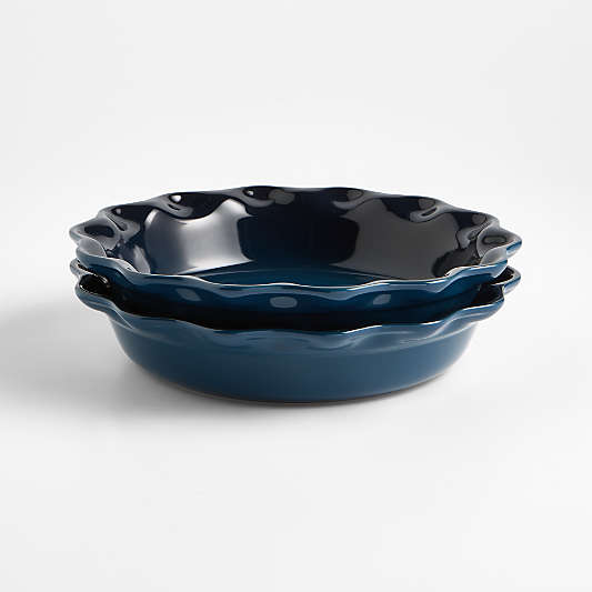Le Creuset ® 9" Heritage Nuit Pie Dishes, Set of 2