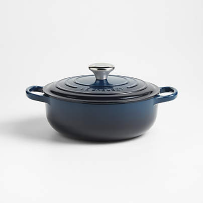 Le Creuset ® Signature 3.5-Qt. Nuit Enameled Cast Iron Sauteuse