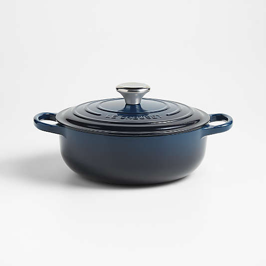 Le Creuset ® Signature 3.5-Qt. Nuit Enameled Cast Iron Sauteuse