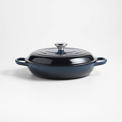 Le Creuset ® Signature 3.5L/3.7-Qt. Nuit Enameled Cast Iron Braiser