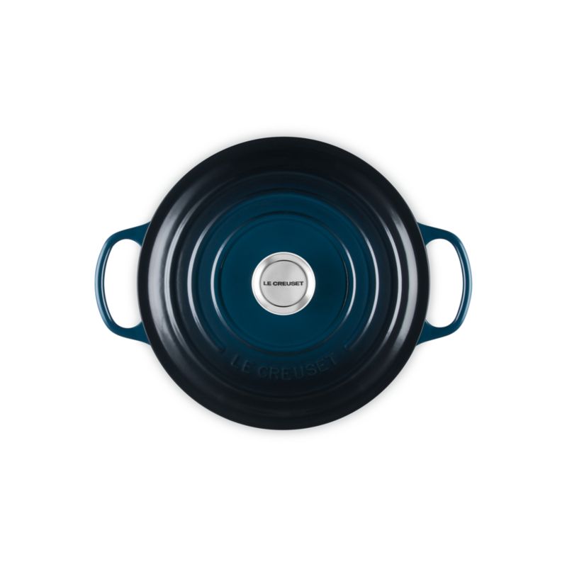 Le Creuset ® Signature 5.3L/5.5-Qt. Nuit Enameled Cast Iron Round Dutch Oven - image 9 of 12