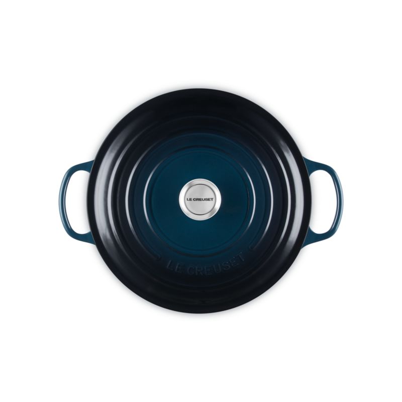 Le Creuset ® Signature 6.4L/6.75-Qt Nuit Enameled Cast Iron Round Wide Oven - image 10 of 12