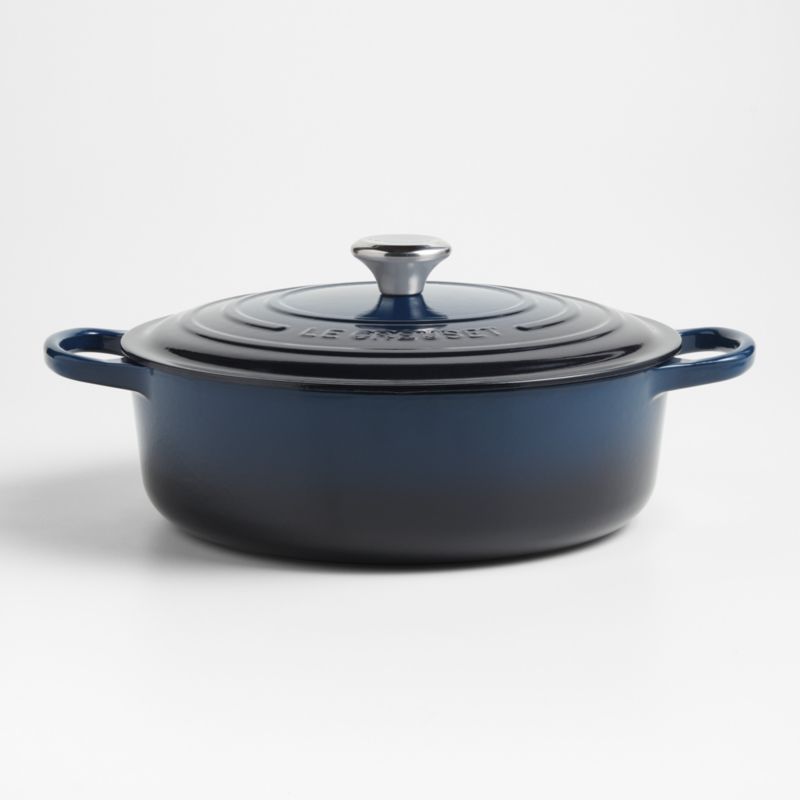 Le Creuset ® Signature 6.4L/6.75-Qt Nuit Enameled Cast Iron Round Wide Oven - image 0 of 12