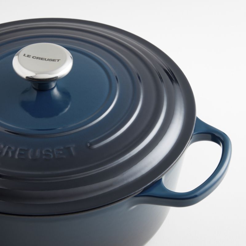 Le Creuset ® Signature 6.7L/7.25-Qt Nuit Enameled Cast Iron Round Dutch Oven - image 7 of 11