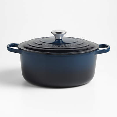 Le Creuset ® Signature 6.7L/7.25-Qt Nuit Enameled Cast Iron Round Dutch Oven