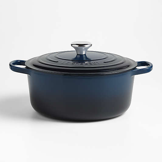 Le Creuset ® Signature 6.7L/7.25-Qt Nuit Enameled Cast Iron Round Dutch Oven