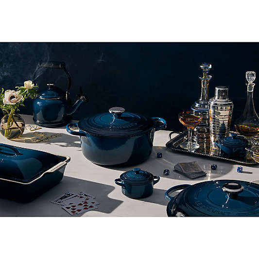 Le Creuset ® Heritage 4-Qt. Nuit Ceramic Rectangular Baking Dish with Lid